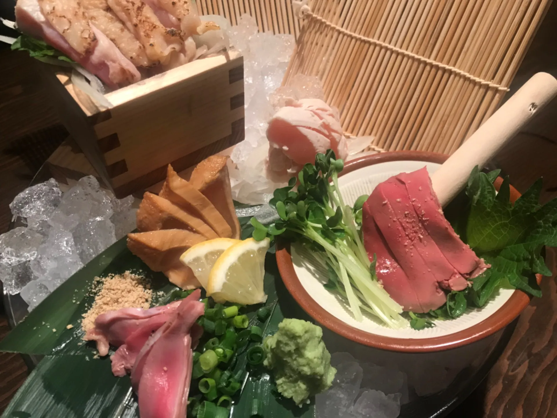 低温調理による鶏刺し★